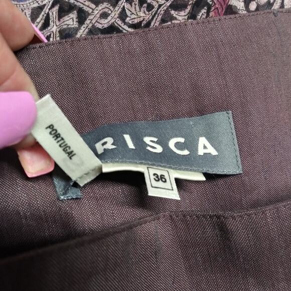 Crisca 80s Printed Georgette Palazzo High Waisted Wide Leg Boho Pants Size Small - Picture 8 of 10